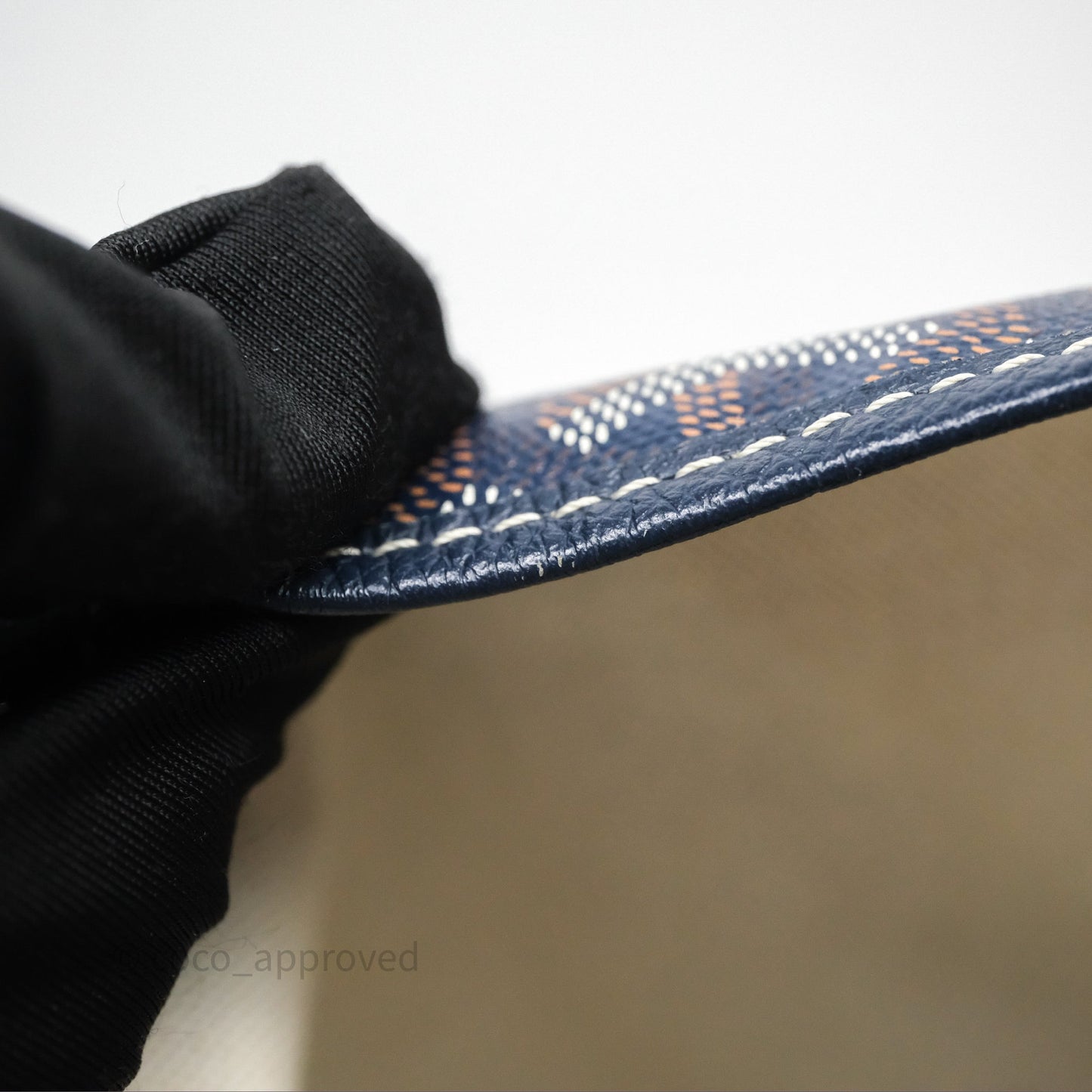 Goyard St. Louis Tote PM Navy/Tan