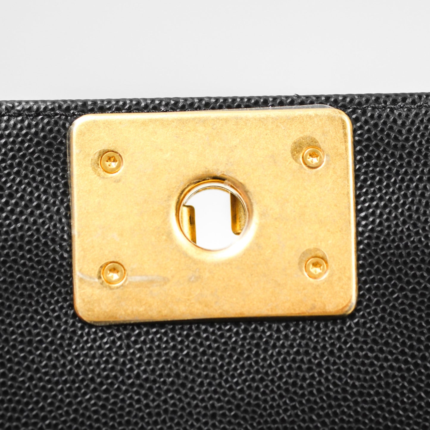 Chanel Small Boy Black Caviar Gold Hardware