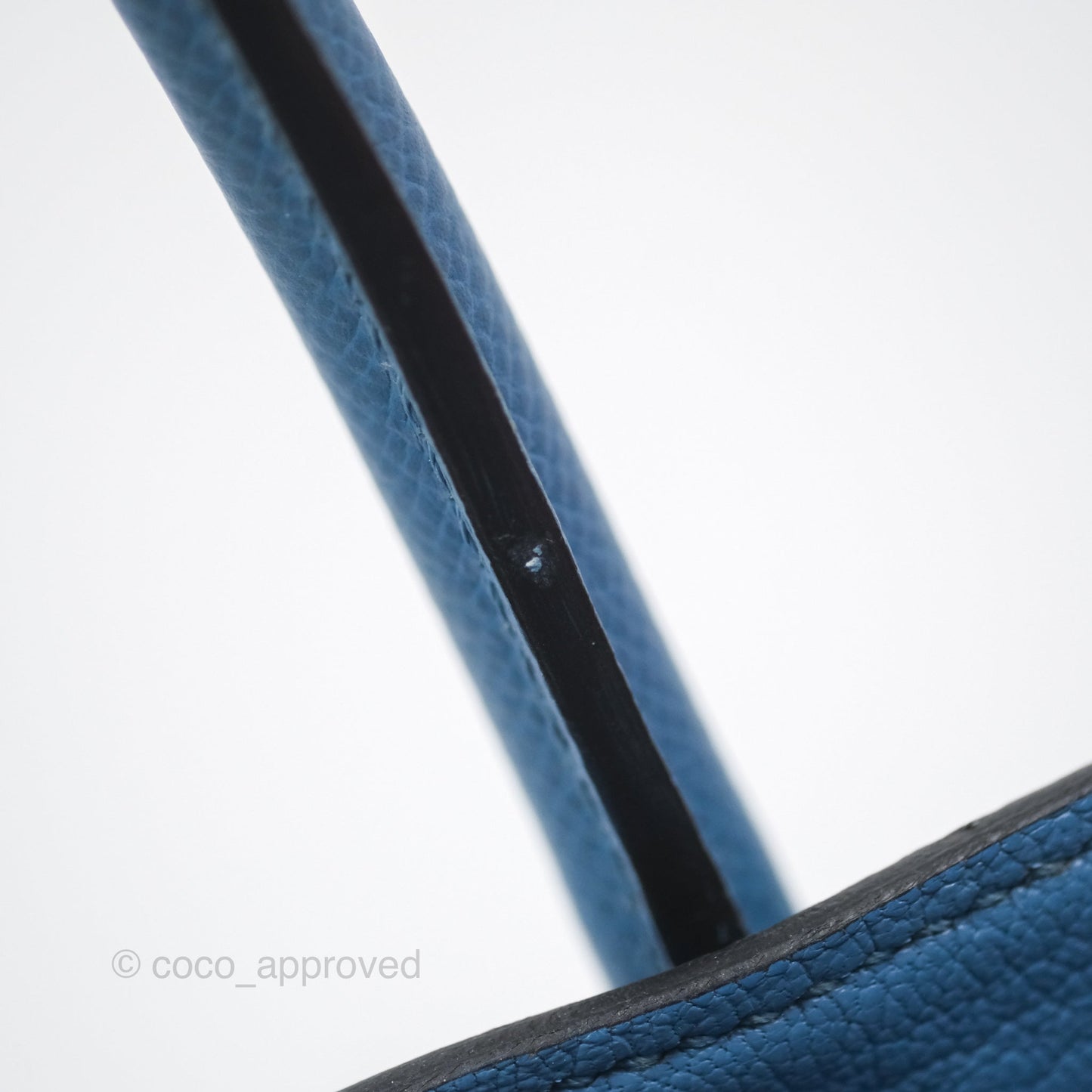 Hermès Birkin 30 Retourne Bleu Brighton 7E Epsom Gold Hardware