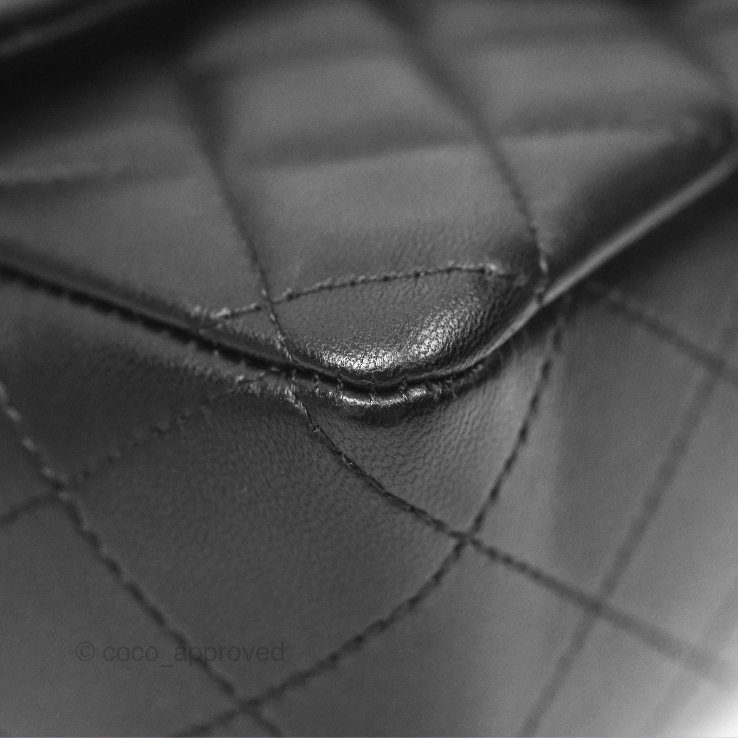 Chanel Quilted Mini Rectangular Black Lambskin Gold Hardware