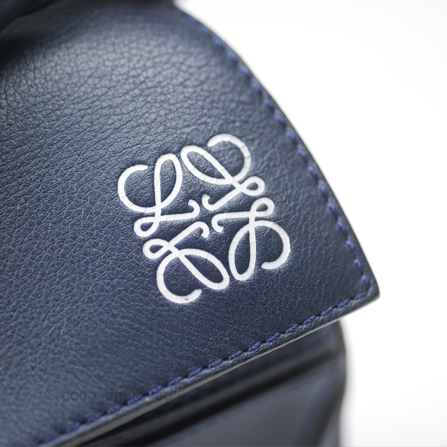 Loewe Medium Puzzle Bag Navy Calfskin