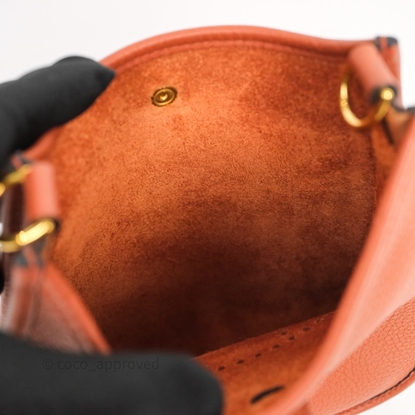 Hermès Mini Evelyne 16 Brick Clemence Gold Hardware