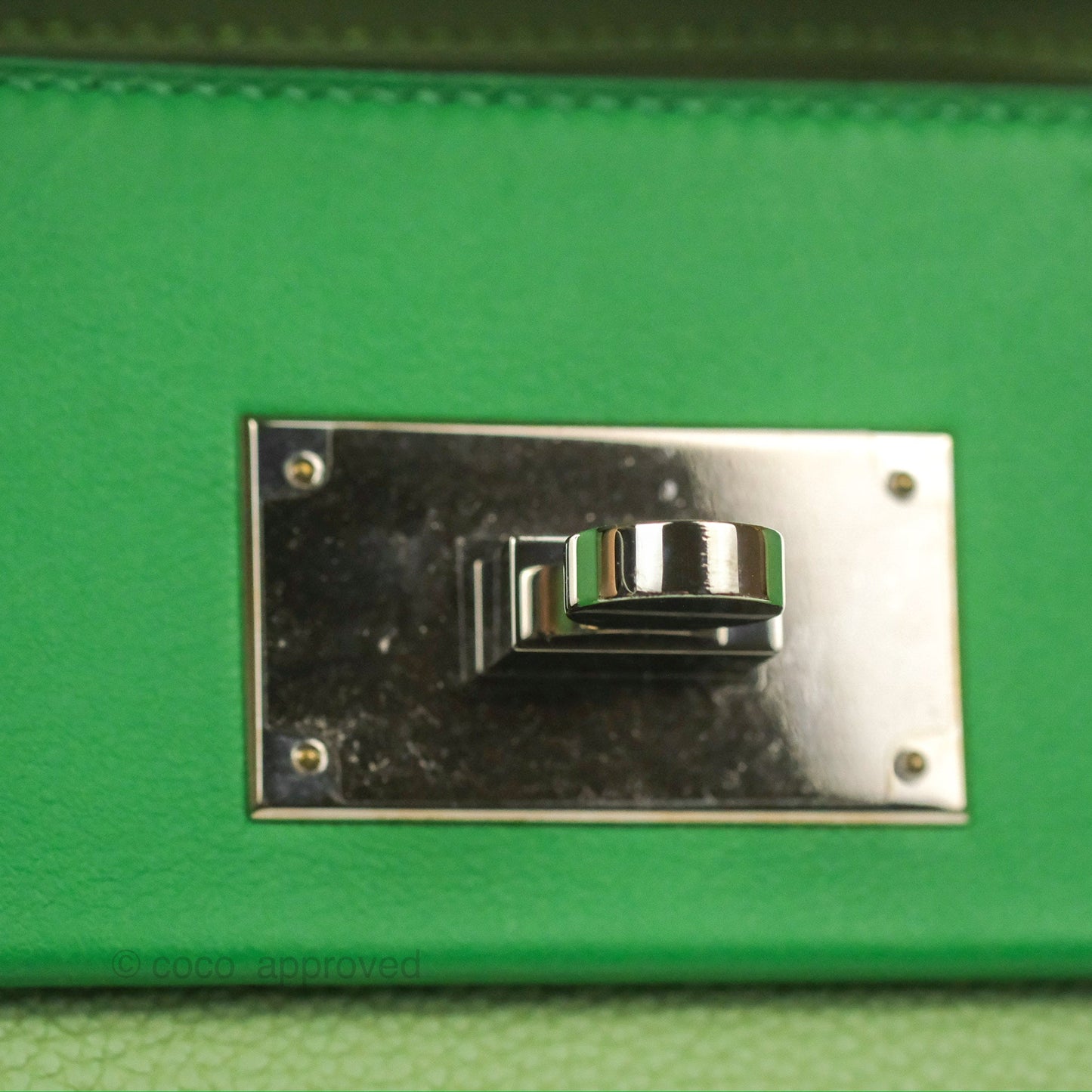 Hermès 24/24 29 Vert Criquet/Bamboo Evercolor/Swift Palladium Hardware