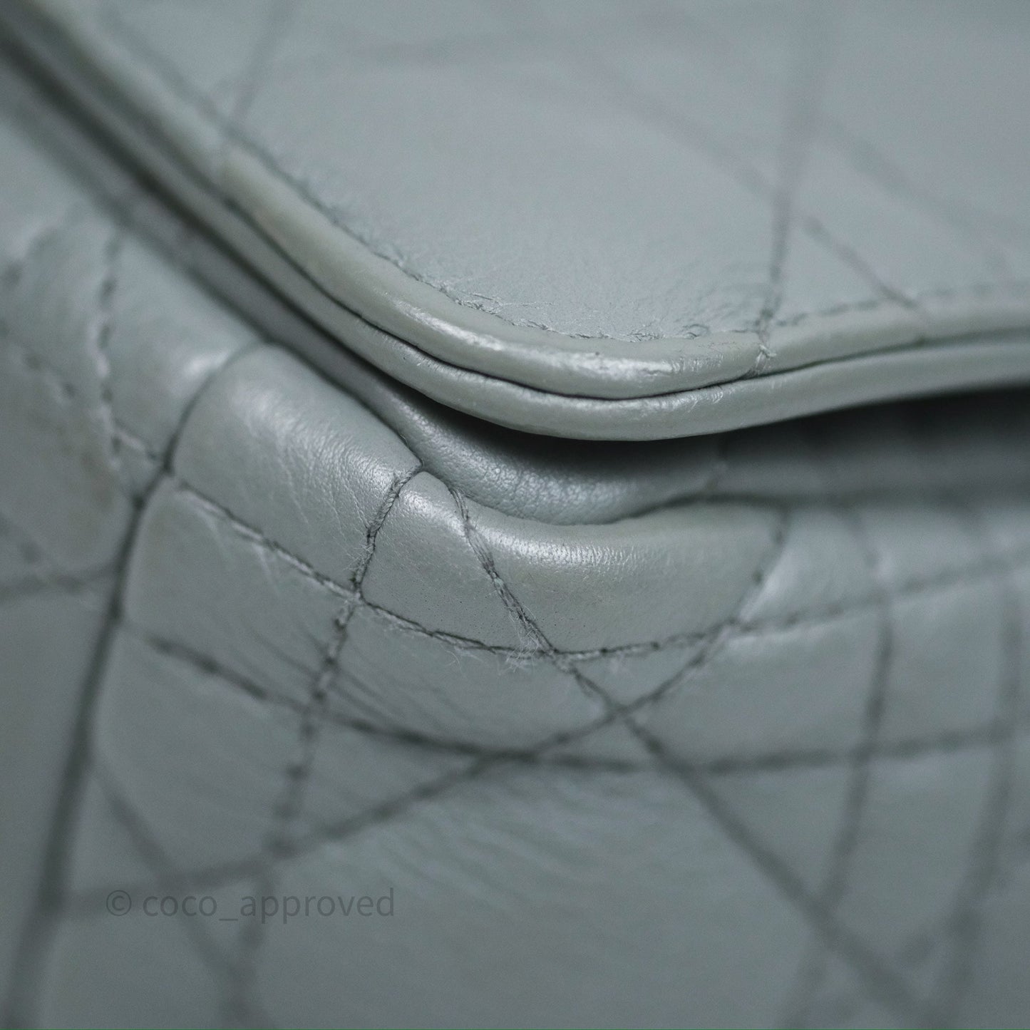 Dior Small Caro Bag Grey Supple Cannage Calfskin