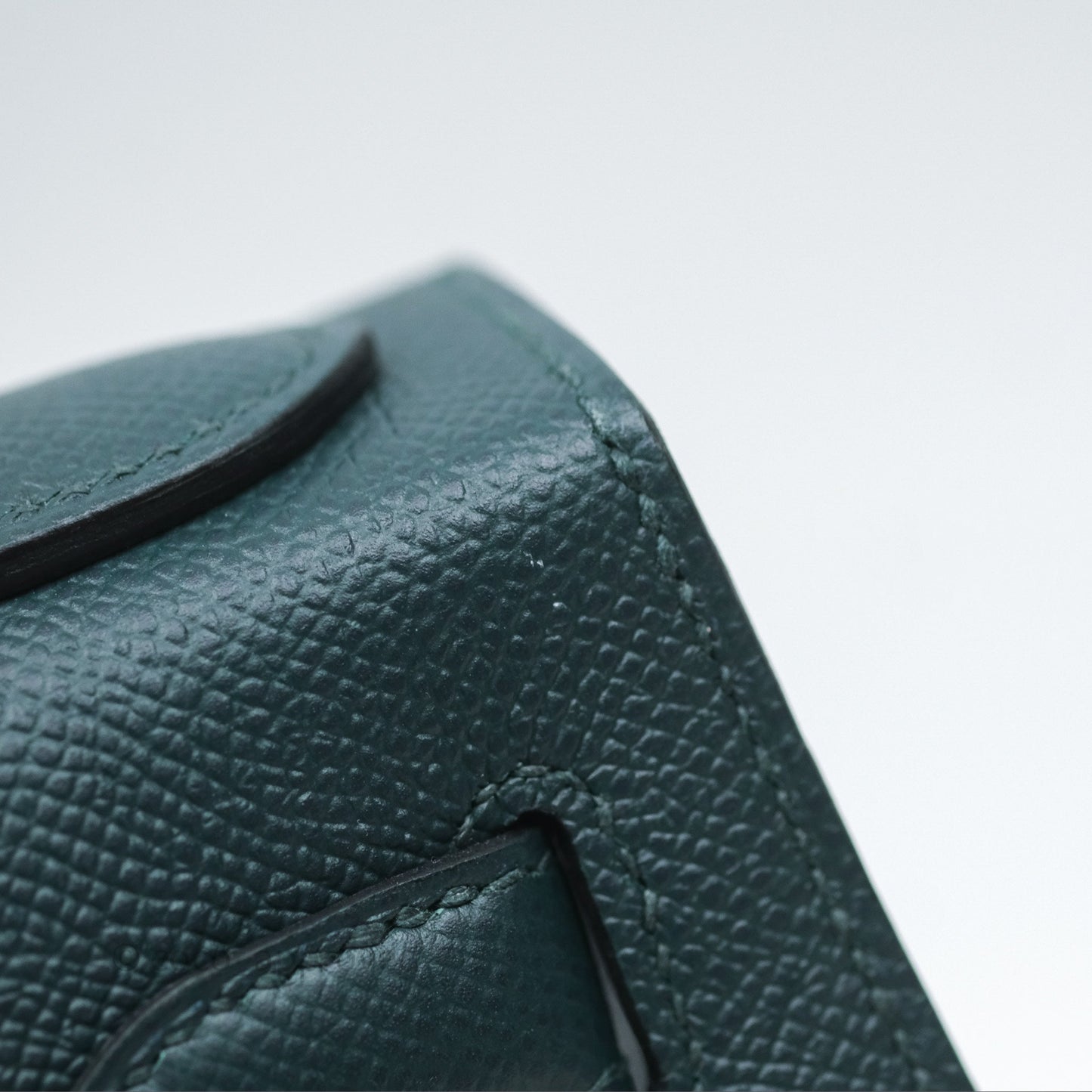 Hermès Kelly 28 Sellier Vert Cypres 6O Epsom Gold Hardware