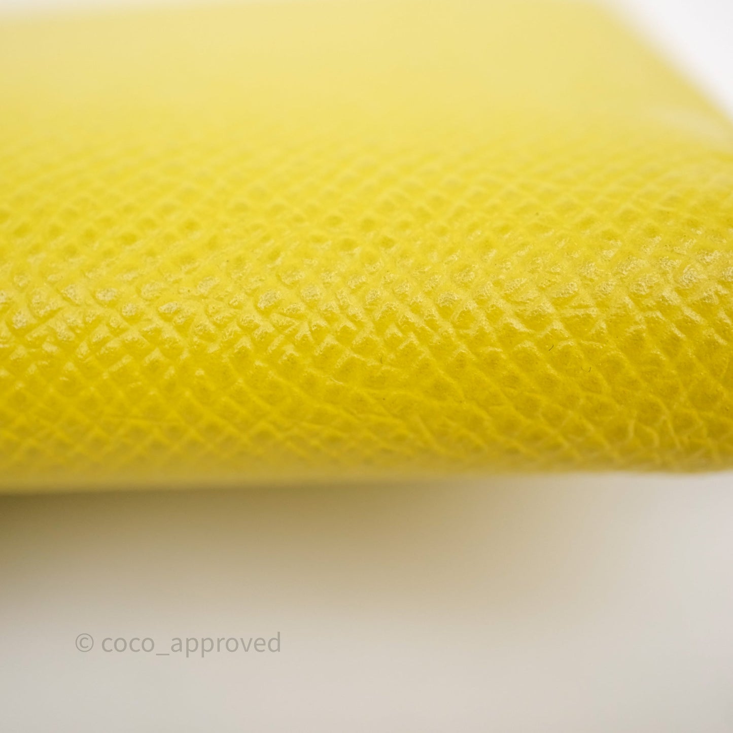 Hermès Silk In Compact Wallet Yellow Epsom