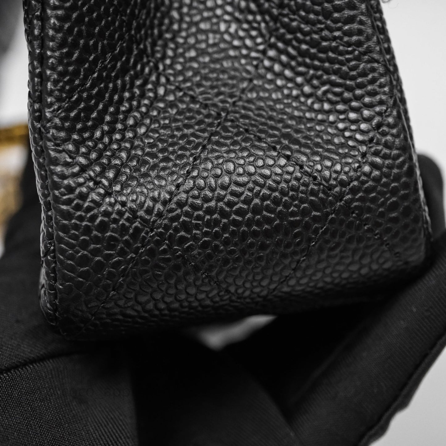 Chanel Small Classic Flap Quilted Black Caviar Gold Hardware