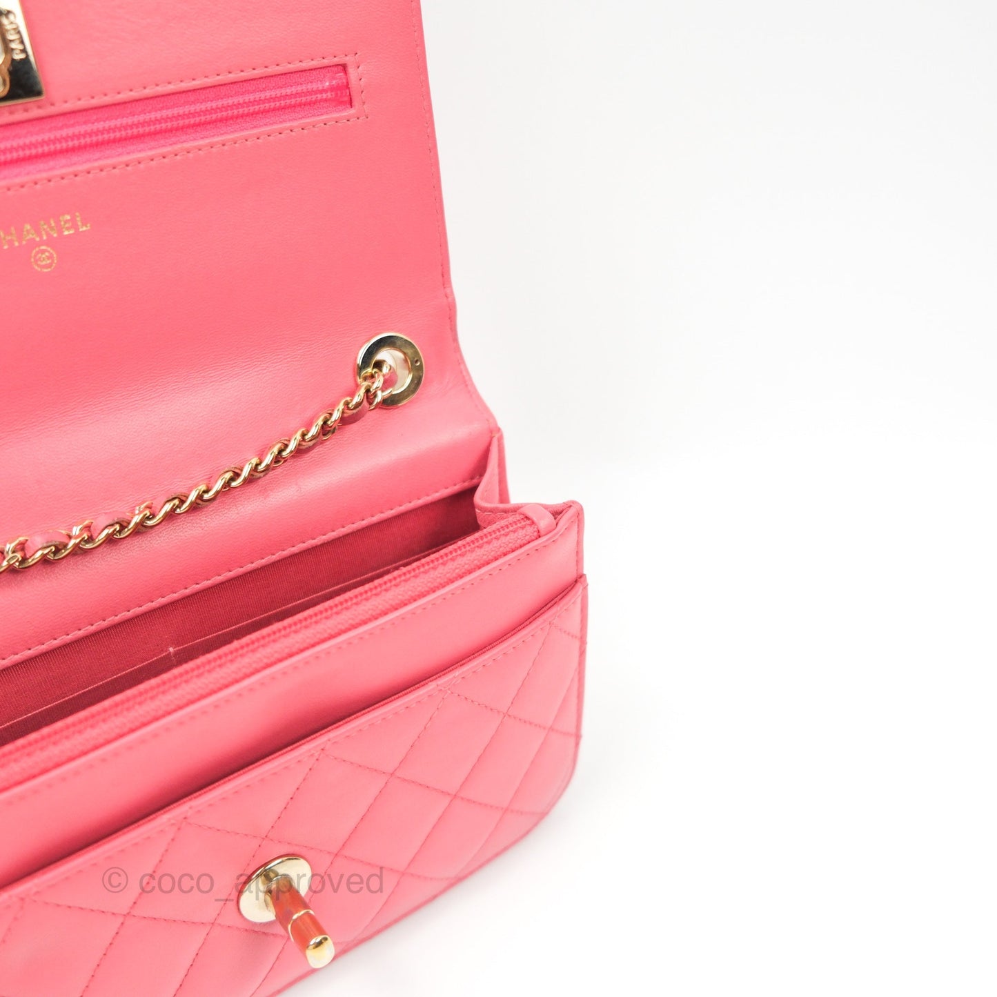 Chanel Trendy CC WOC Pink Lambskin Gold Hardware
