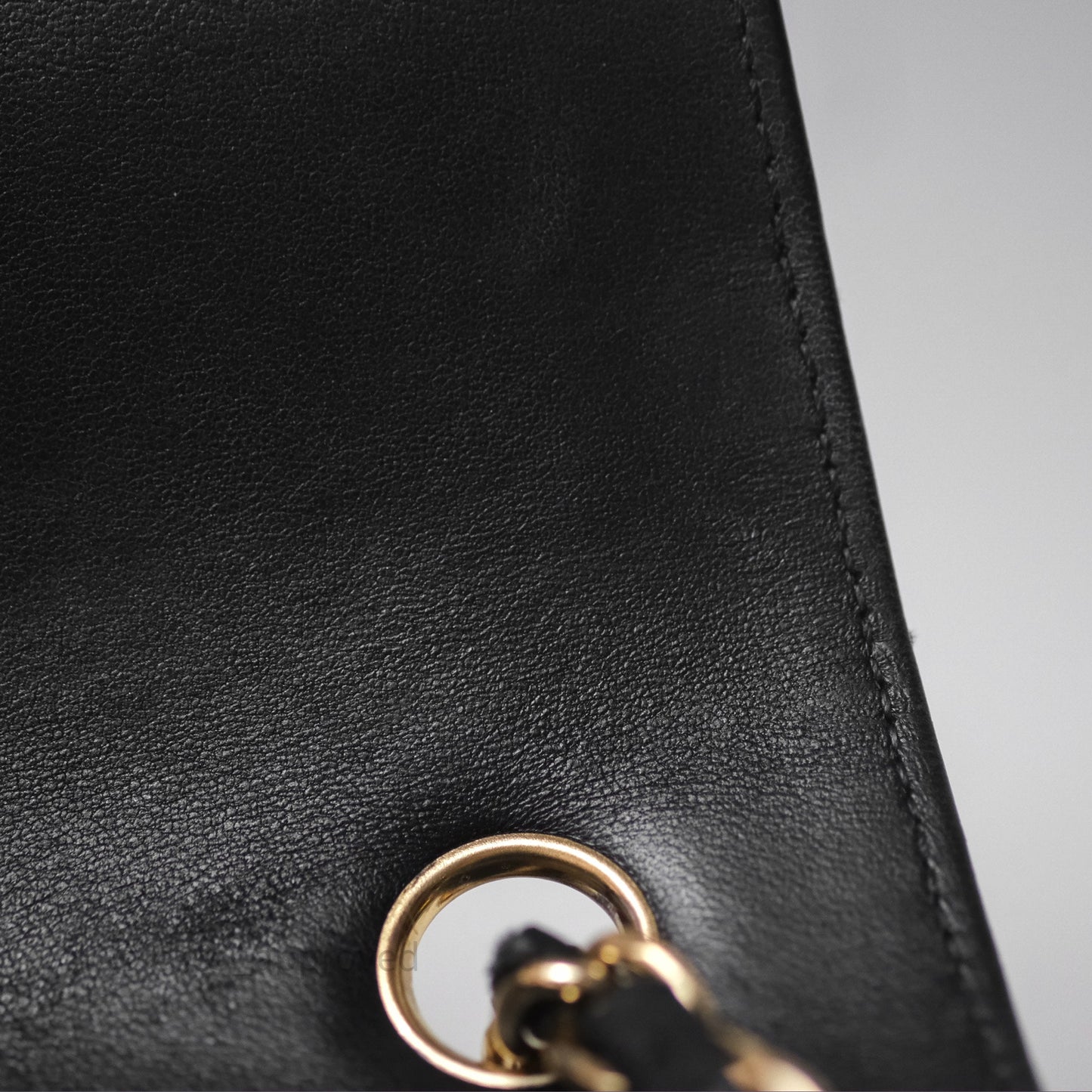 Chanel Mini Rectangular Chevron Black Lambskin Gold Hardware