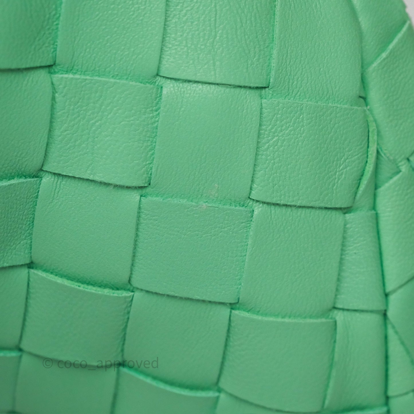 Bottega Veneta Mini Jodie Bag Green Intrecciato Lambskin