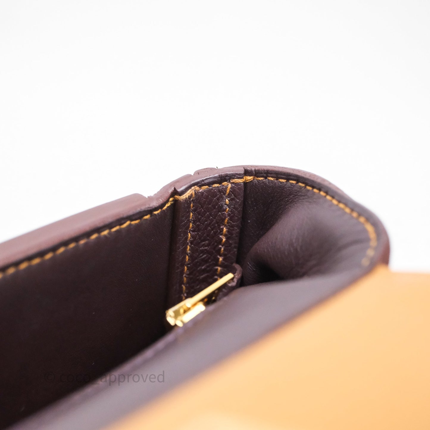 Hermès 24/24 21 Mini Caramel/Sesame/Rouge Sellier Gold Hardware