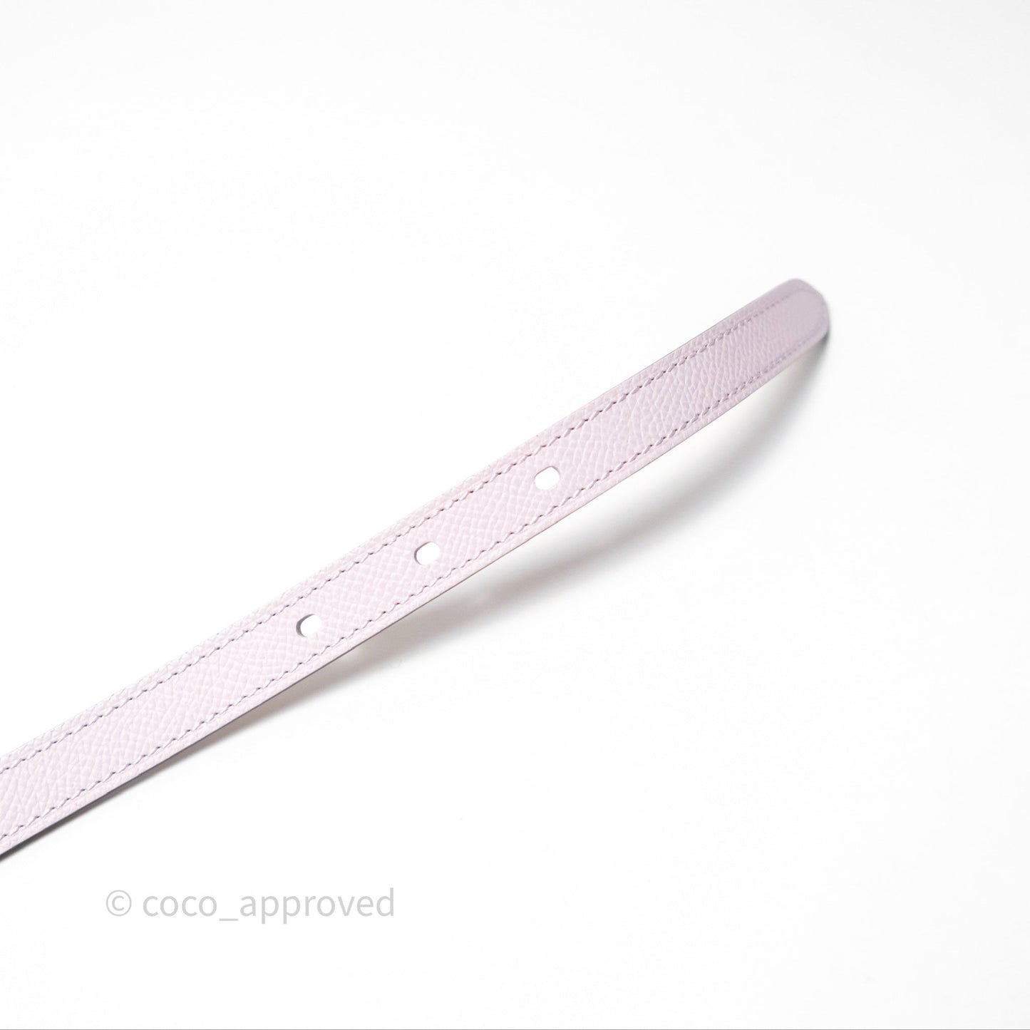 Hermès Pop H 15 Belt Epsom Mauve Pale Rose Gold Hardware