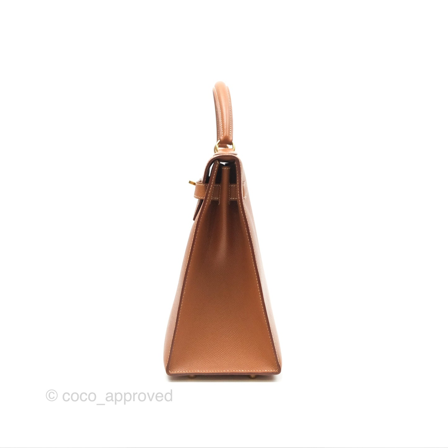 Hermès Kelly 32 Sellier Gold Epsom Gold Hardware