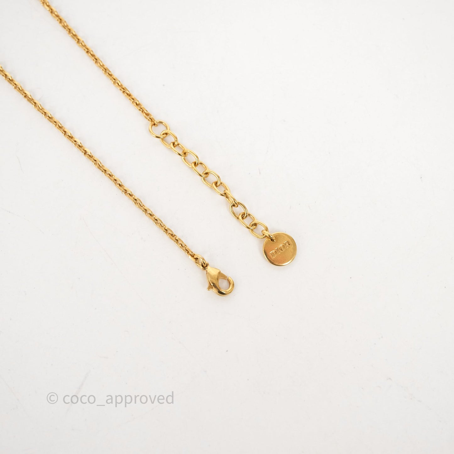 Christian Dior Miss Dior Necklace Gold Tone
