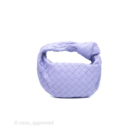 Bottega Veneta Mini Jodie Bag Purple Intrecciato Lambskin