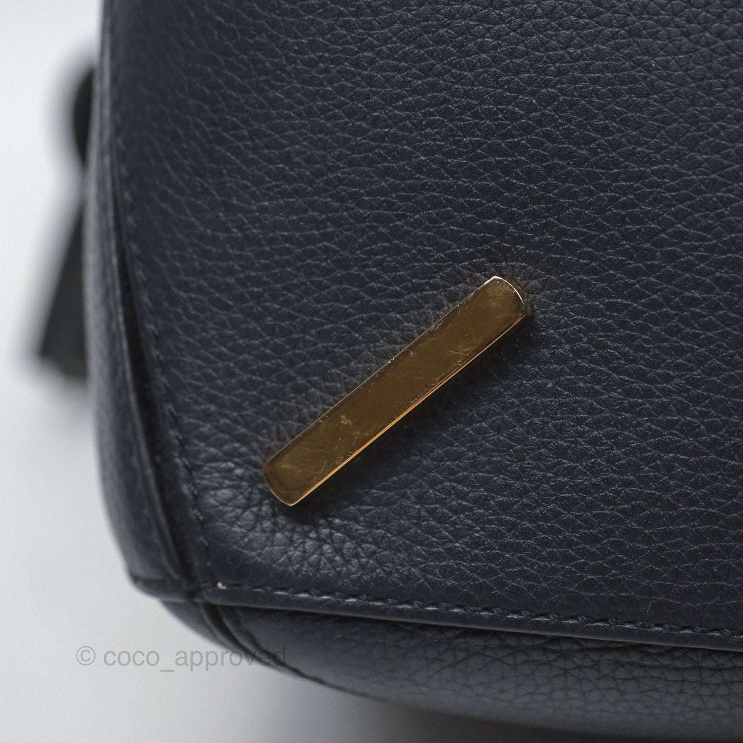 Loewe Medium Puzzle Bag Navy Calfskin Gold Hardware