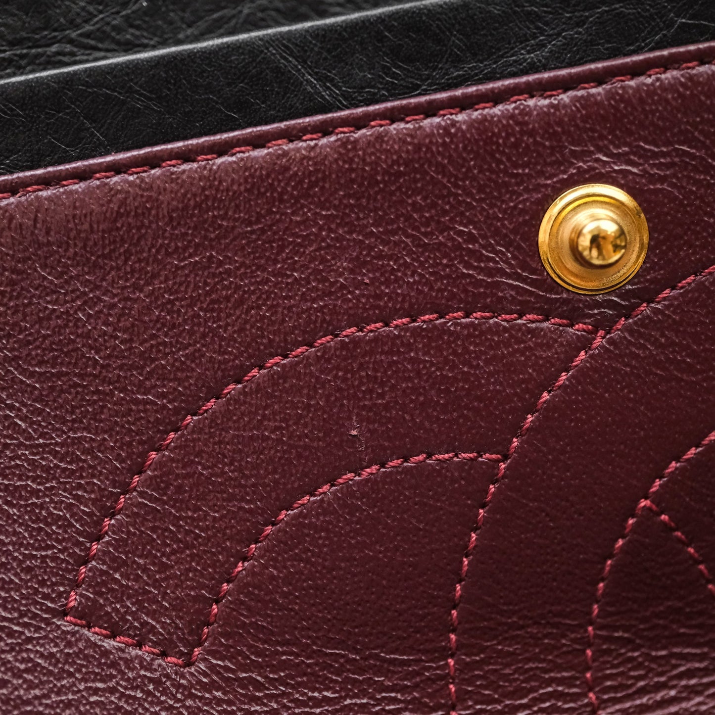 Chanel Quilted Reissue 226 Aged Calfskin Black Aged Gold Hardware