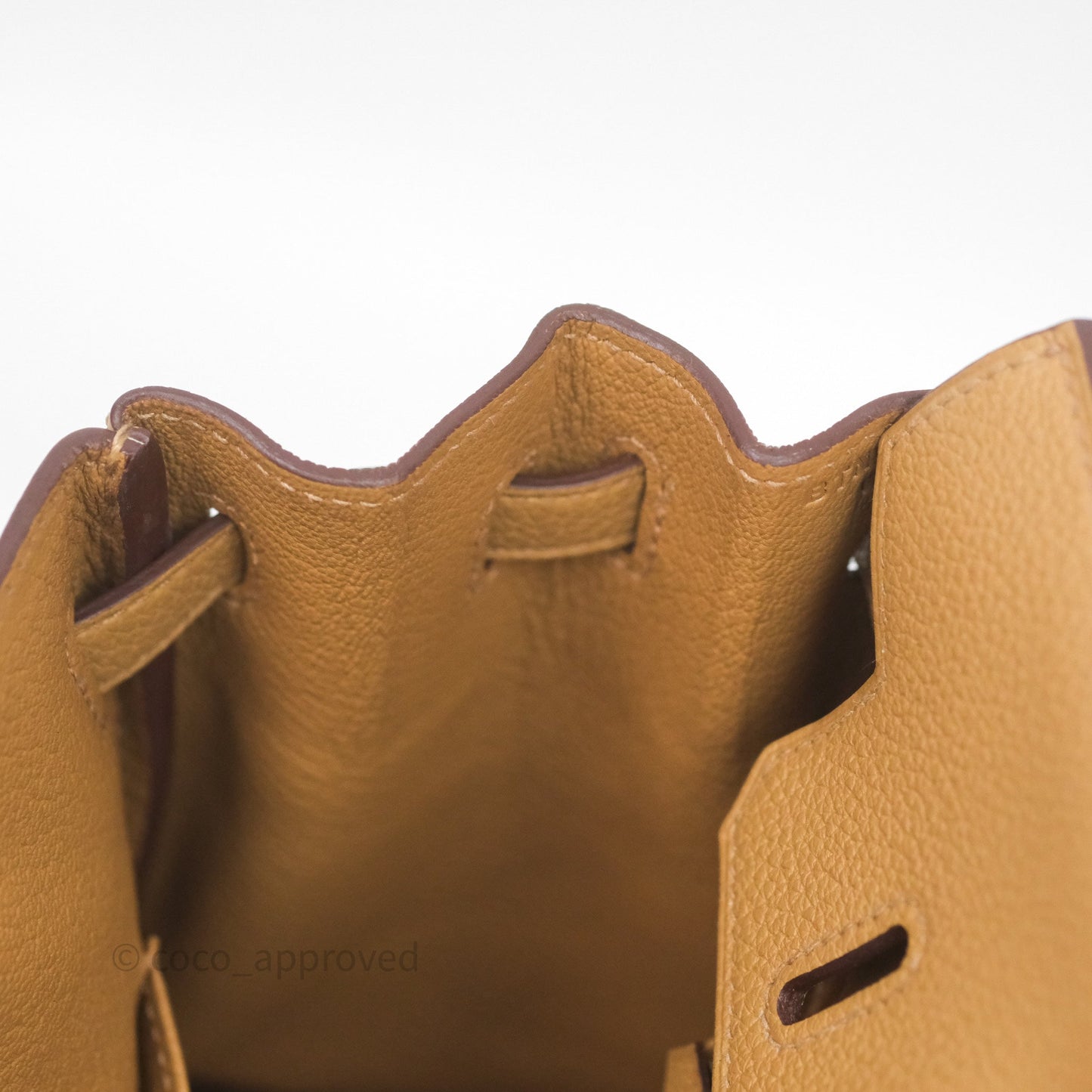 Hermès Birkin 25 Retourne Biscuit 4B Togo Gold Hardware