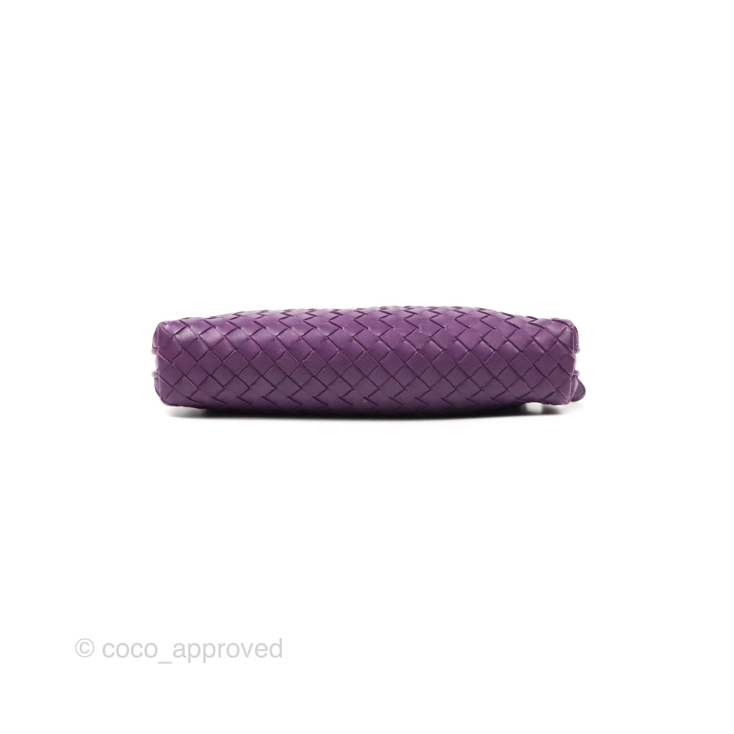 Bottega Veneta Crossbody Bag Intrecciato Leather Purple