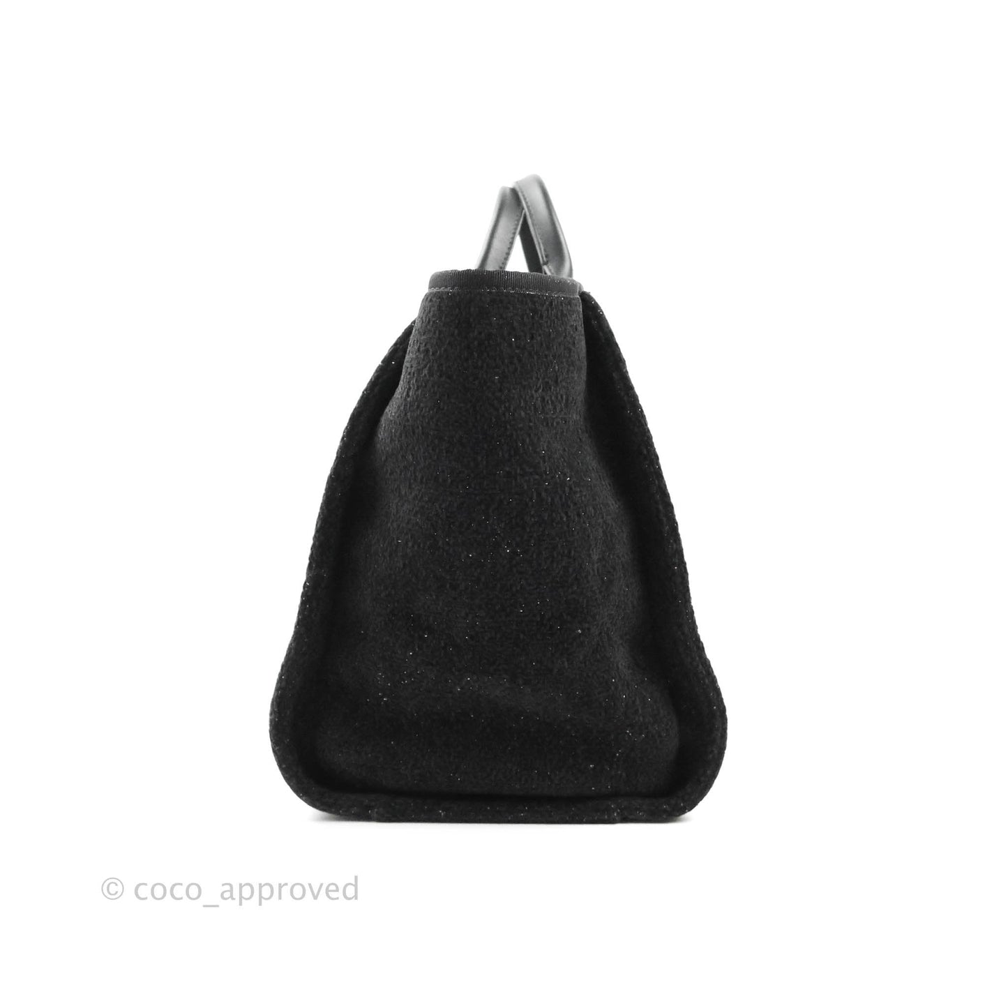 Chanel Large Deauville Black Glitter Lurex