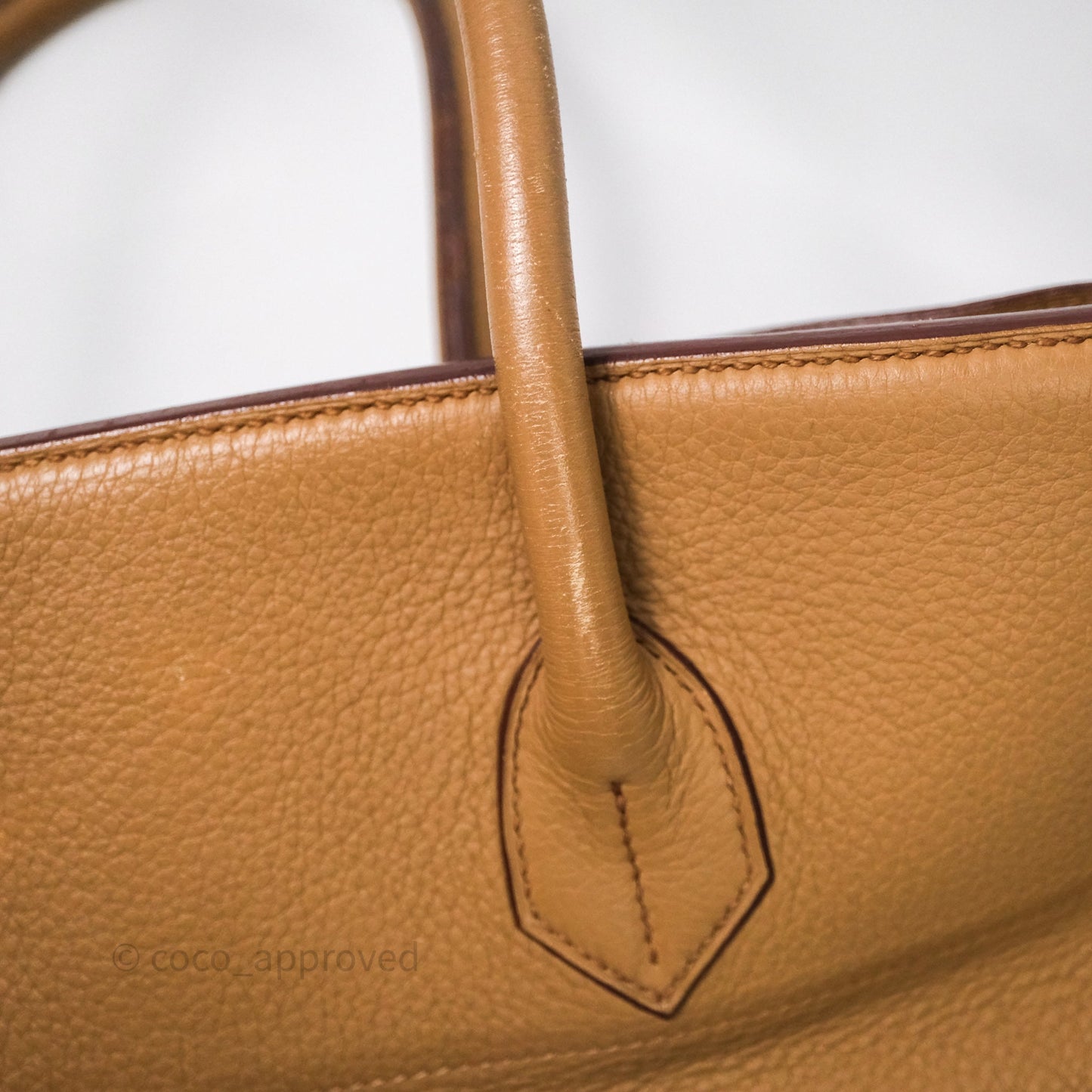 Hermès Birkin JPG Shoulder Bag 42 Tabac Camel 24 Palladium Hardware