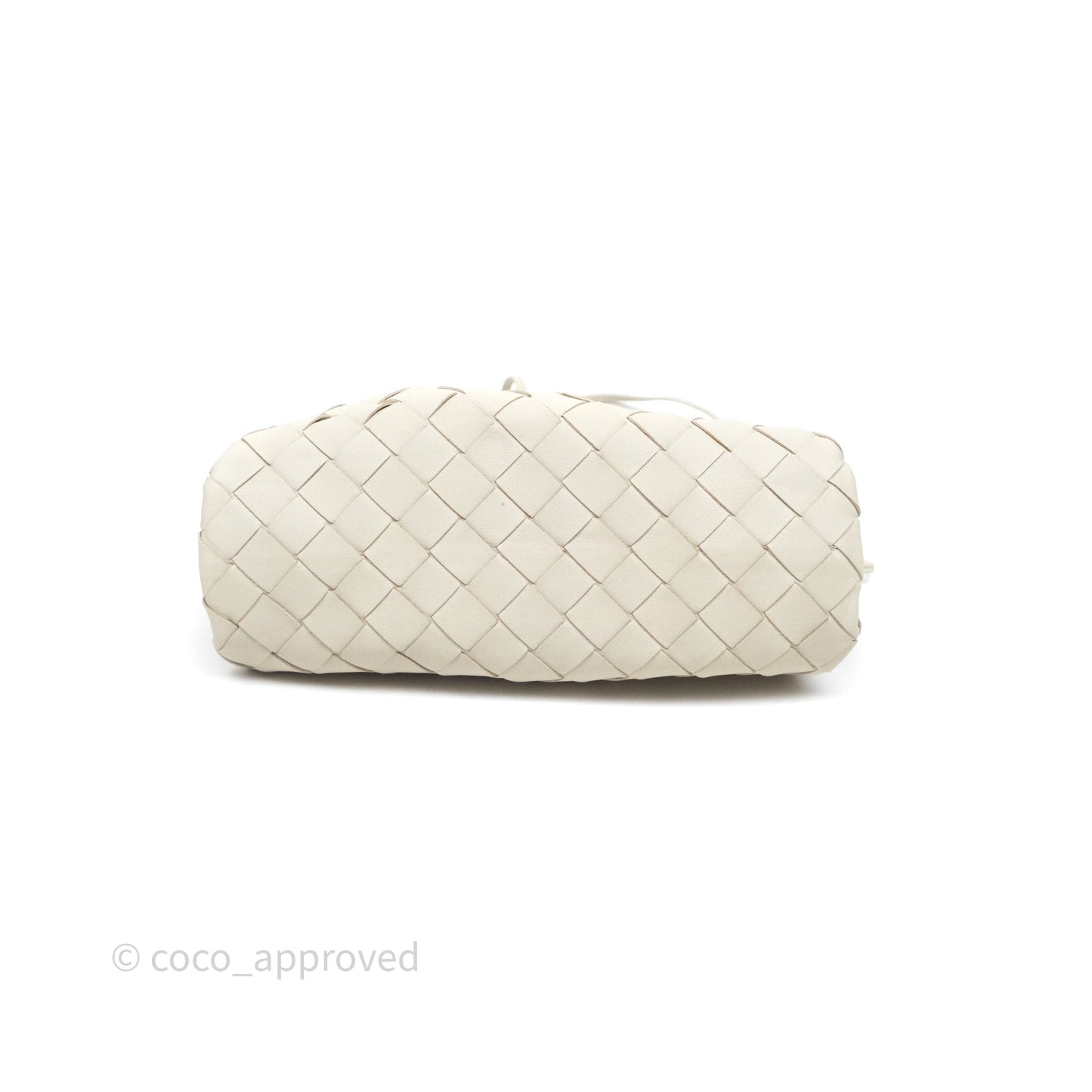 Bottega Veneta Mini Pouch Chalk Intrecciato Calfskin