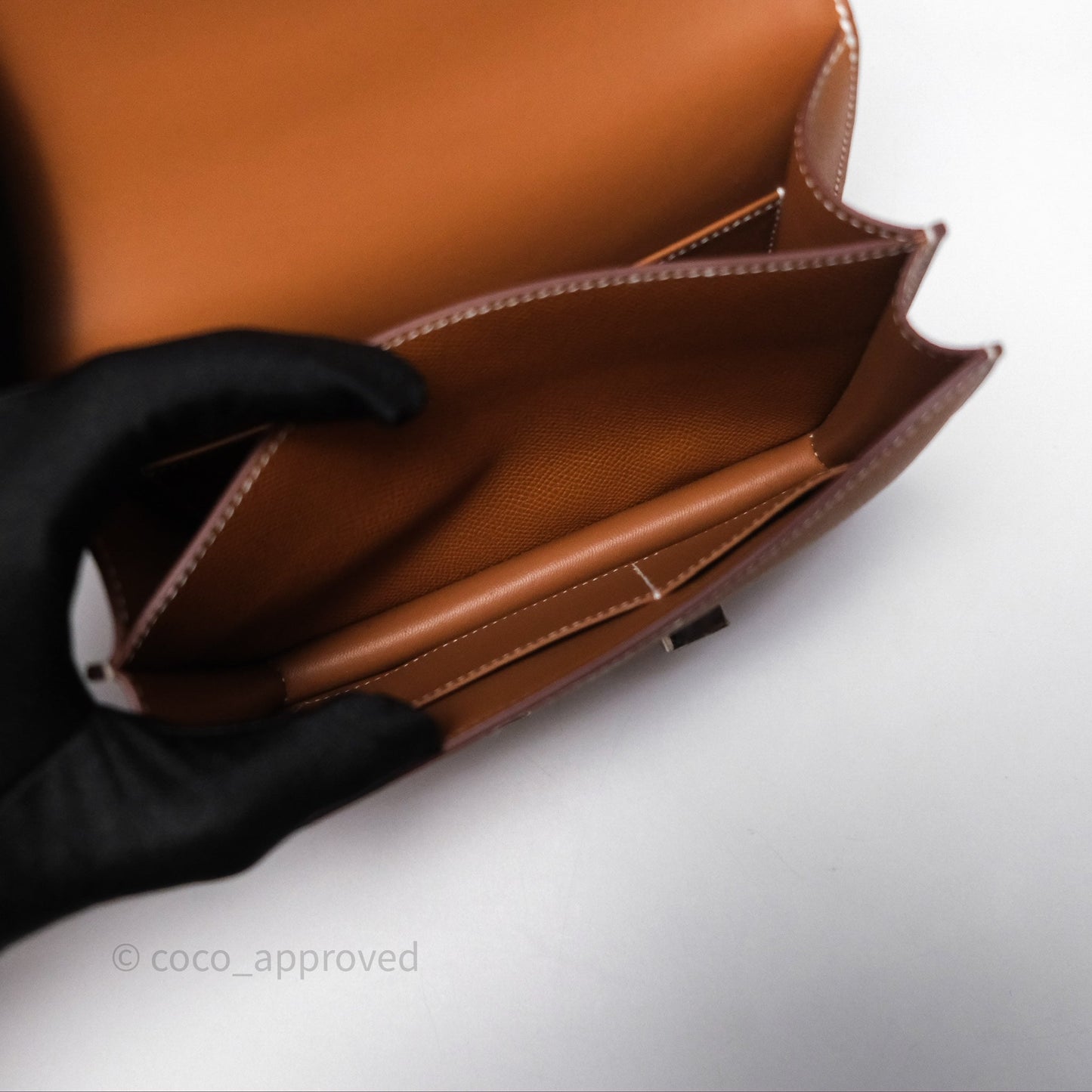 Hermès Constance Mini 18 Gold Epsom Palladium Hardware