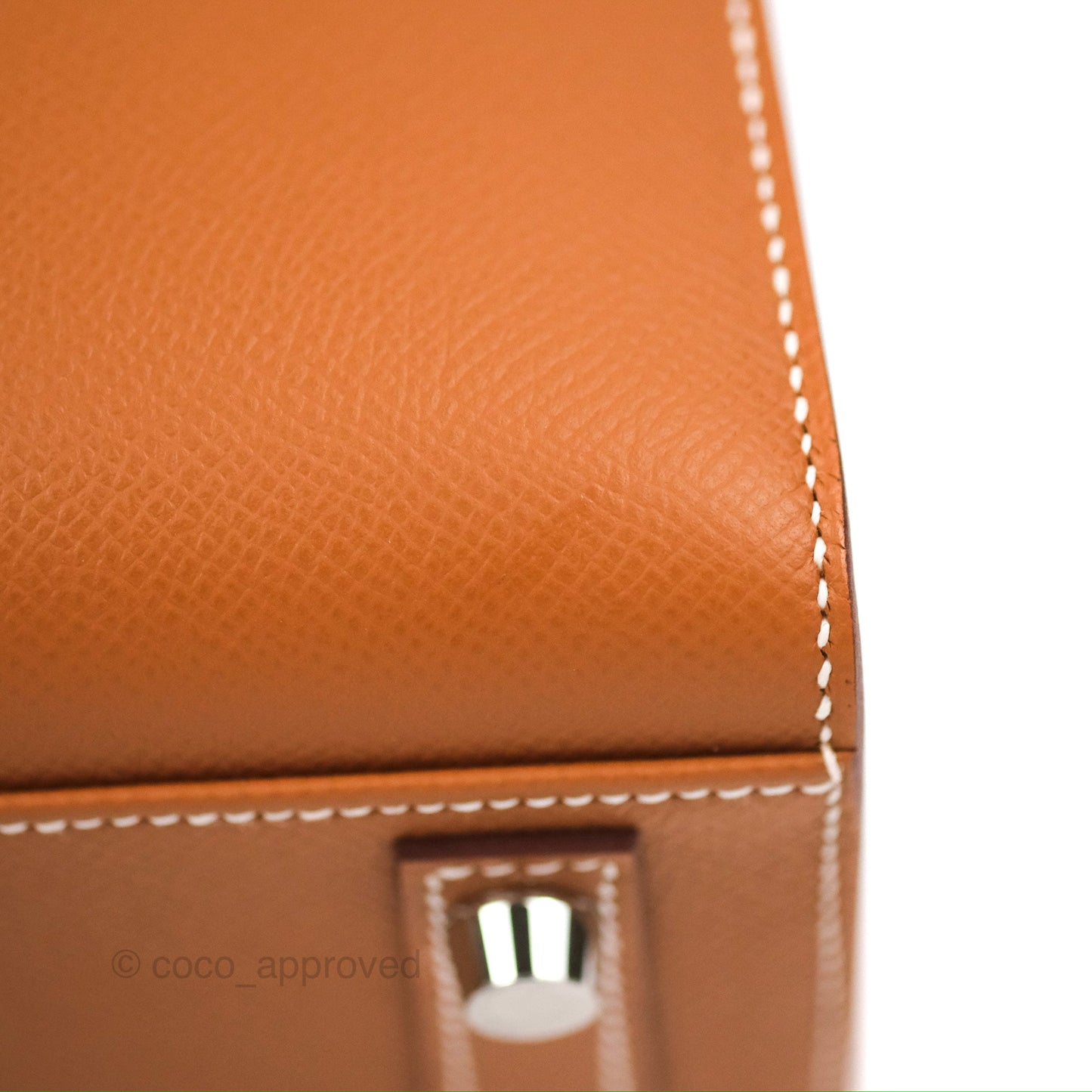 Hermes Birkin 25 Sellier Gold Epsom Palladium Hardware