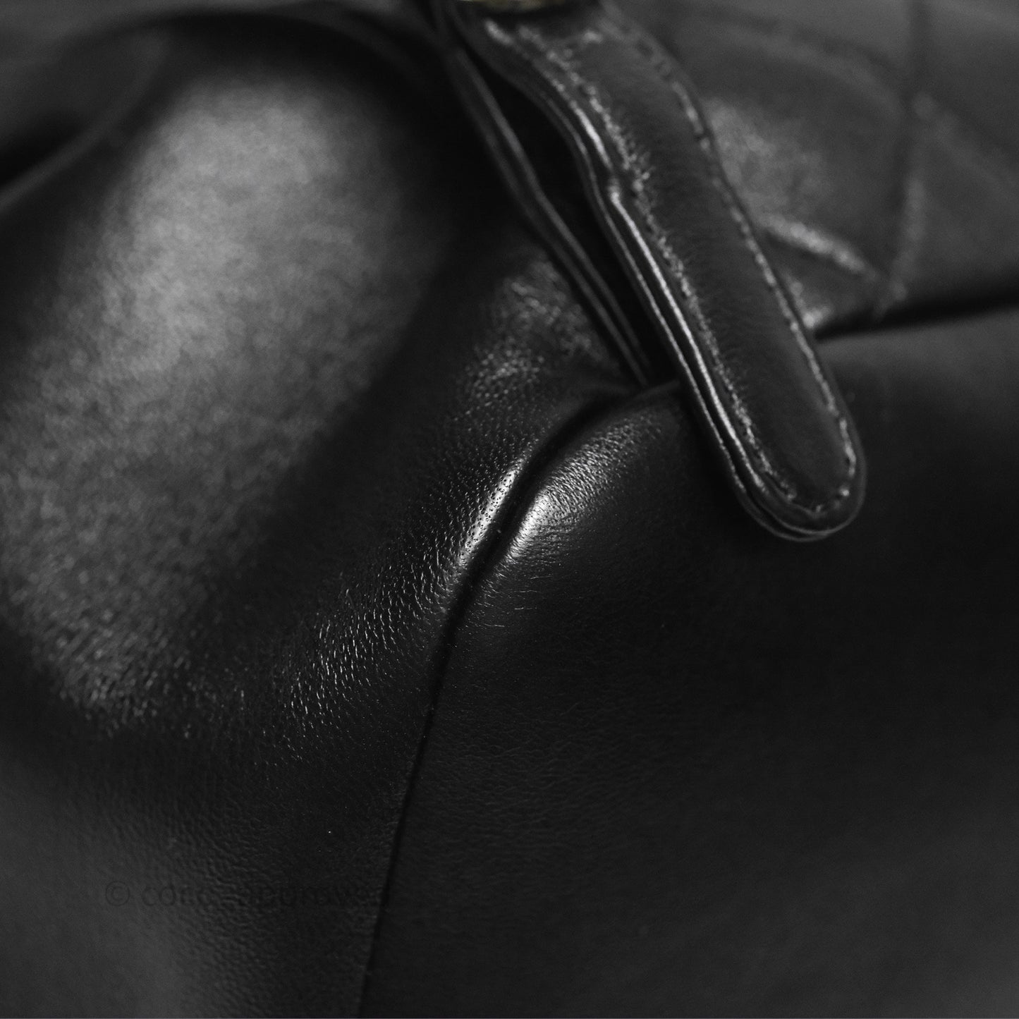 Chanel Small Duma Drawstring Backpack Black Lambskin Gold Hardware