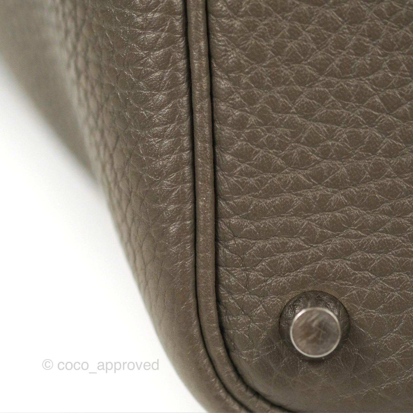 Hermès Picotin Lock 18 Etain Taurillon Clemence Palladium Hardware