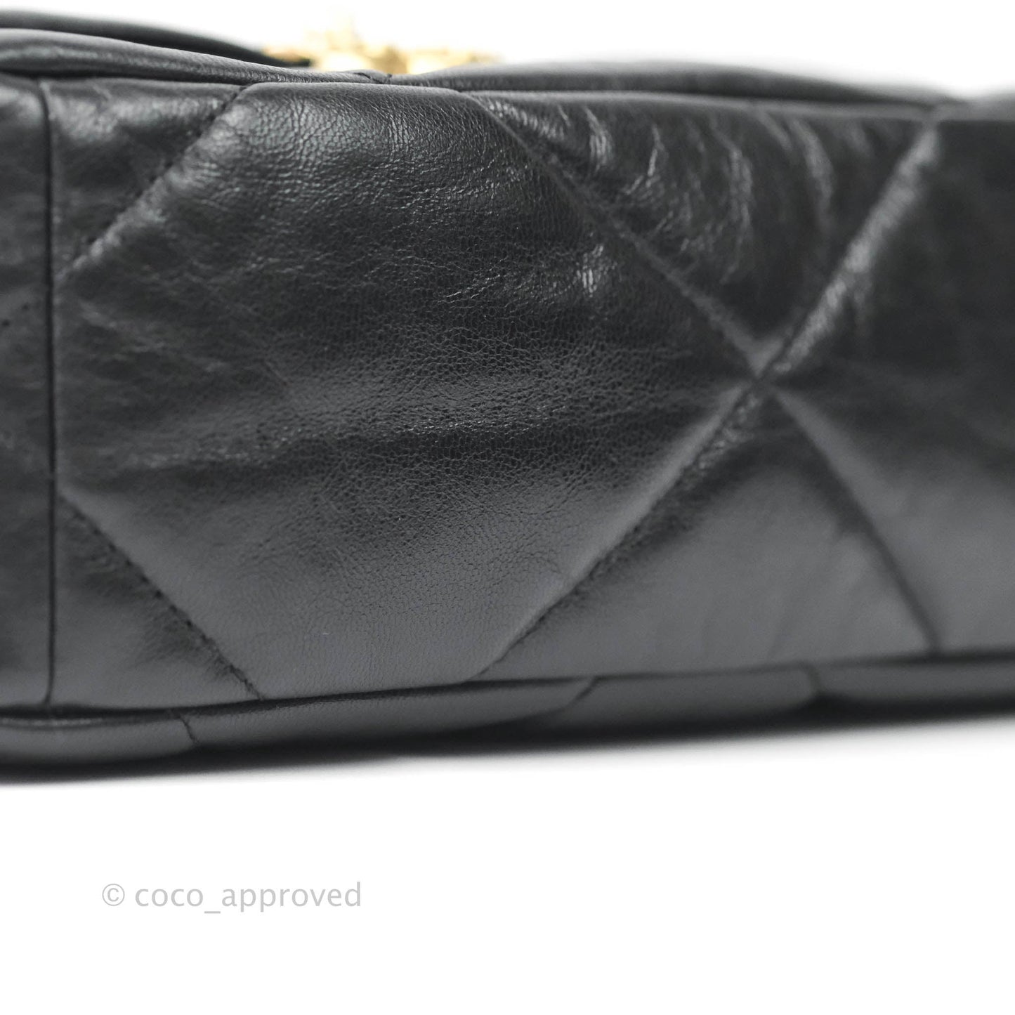 Chanel 19 Small Black Goatskin Mixed Hardware Goatskin
