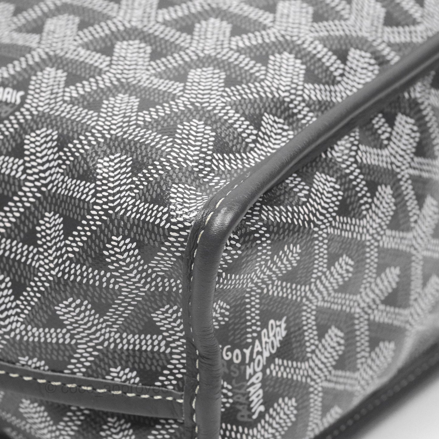 Goyard Anjou Mini Bag Goyardine Canvas Grey