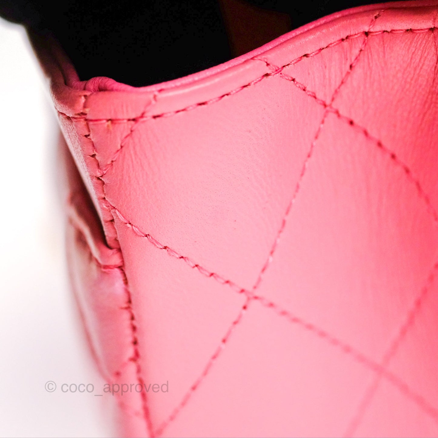Chanel Small Classic Quilted Flap Pink Lambskin Gold Hardware