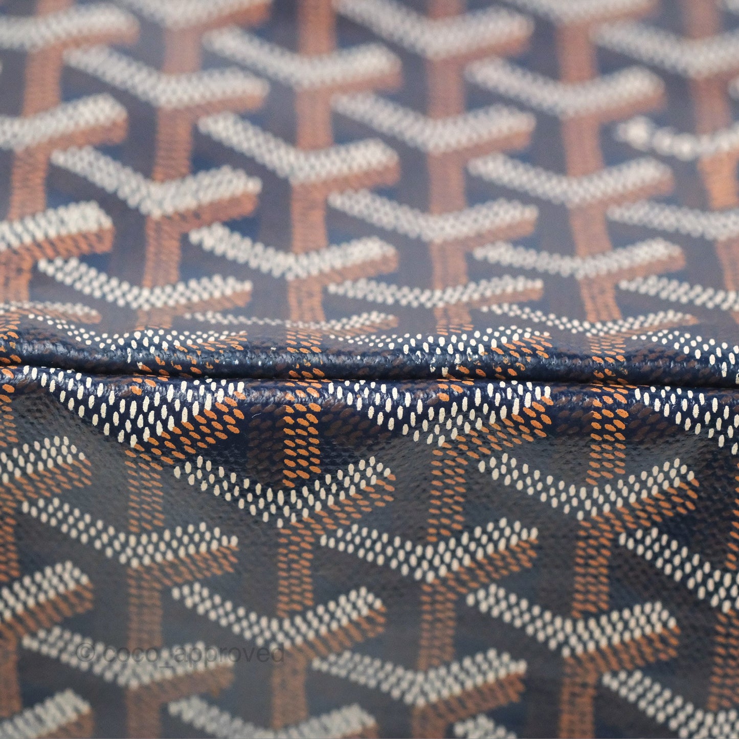 Goyard St. Louis Tote GM Navy/Tan