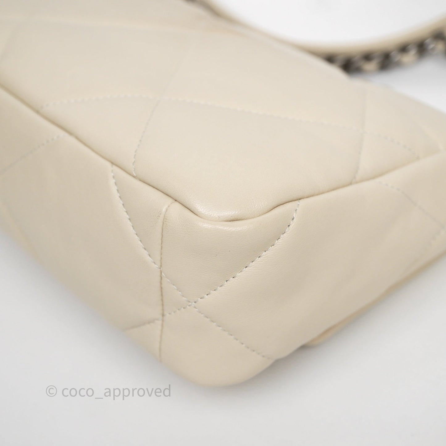 Chanel 19 Small Ivory Mixed Hardware