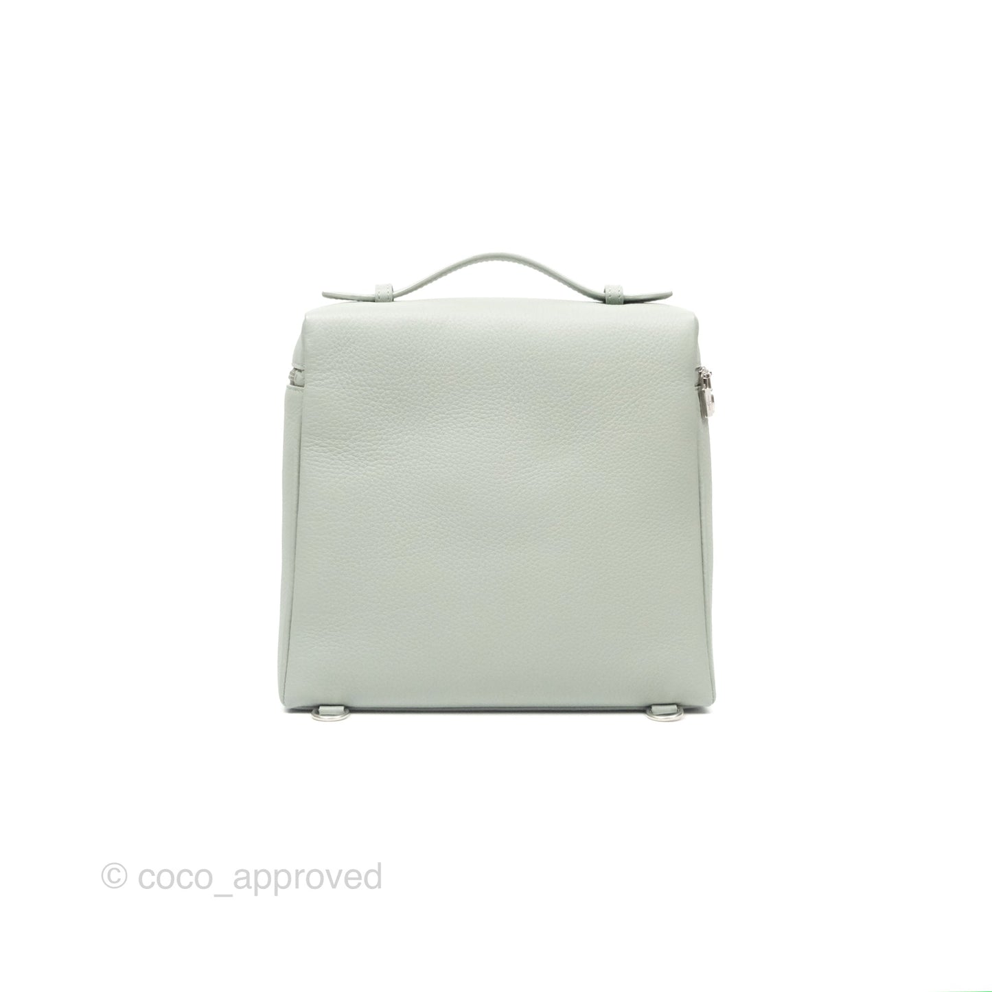 Loro Piana Extra Pocket Backpack L23.5 Eucalyptus Silver Hardware