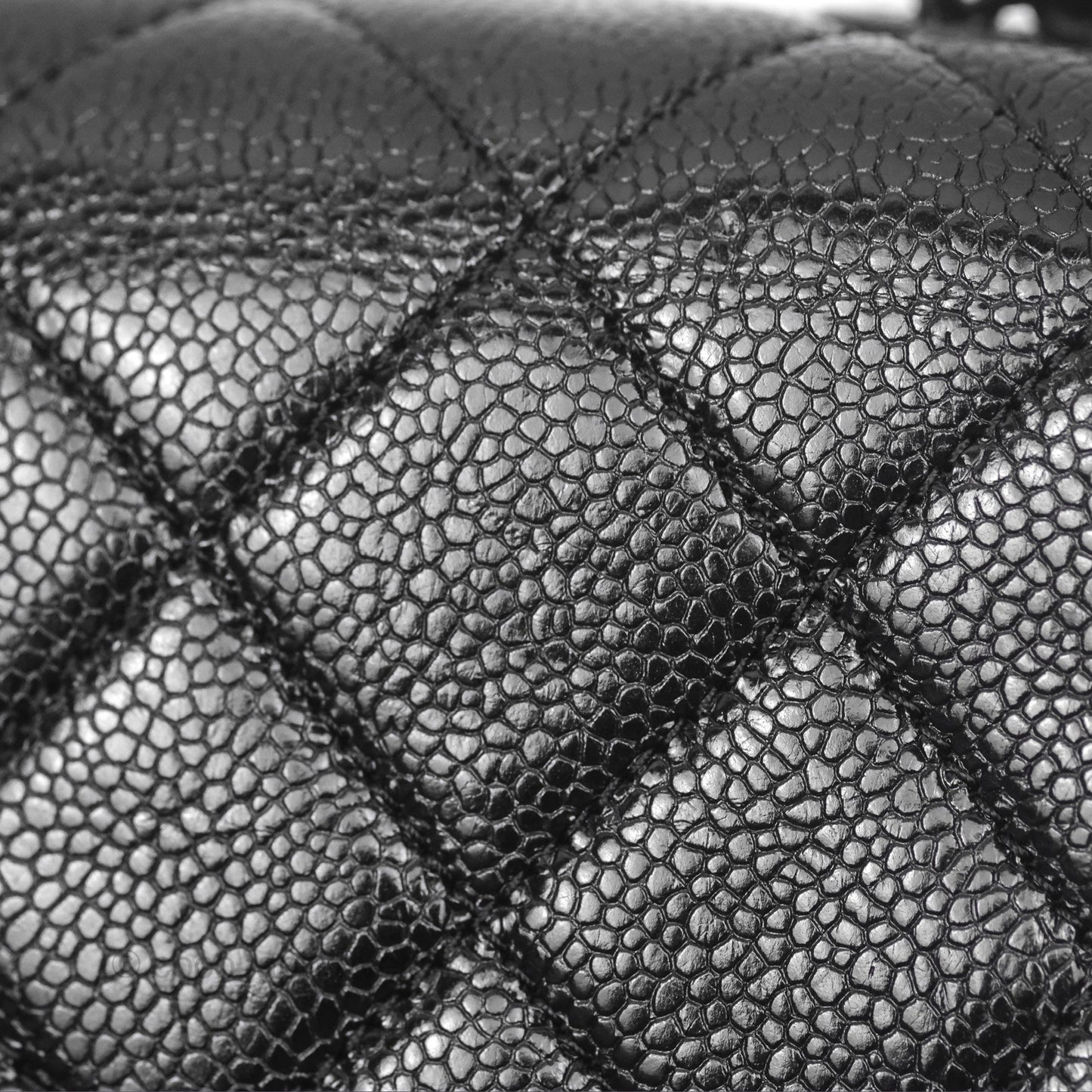 Chanel Quilted Mini Square Flap Bag So Black Caviar Incognito