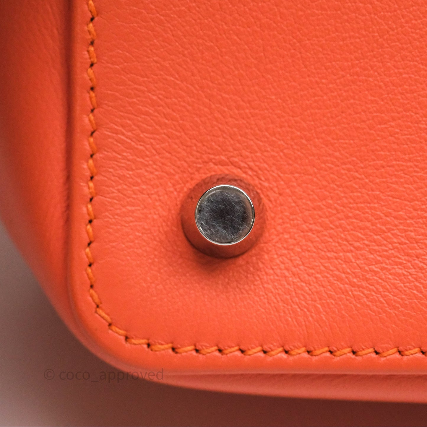 Hermès ToolBox 20 Mangue 9Z Evercolor Palladium Hardware