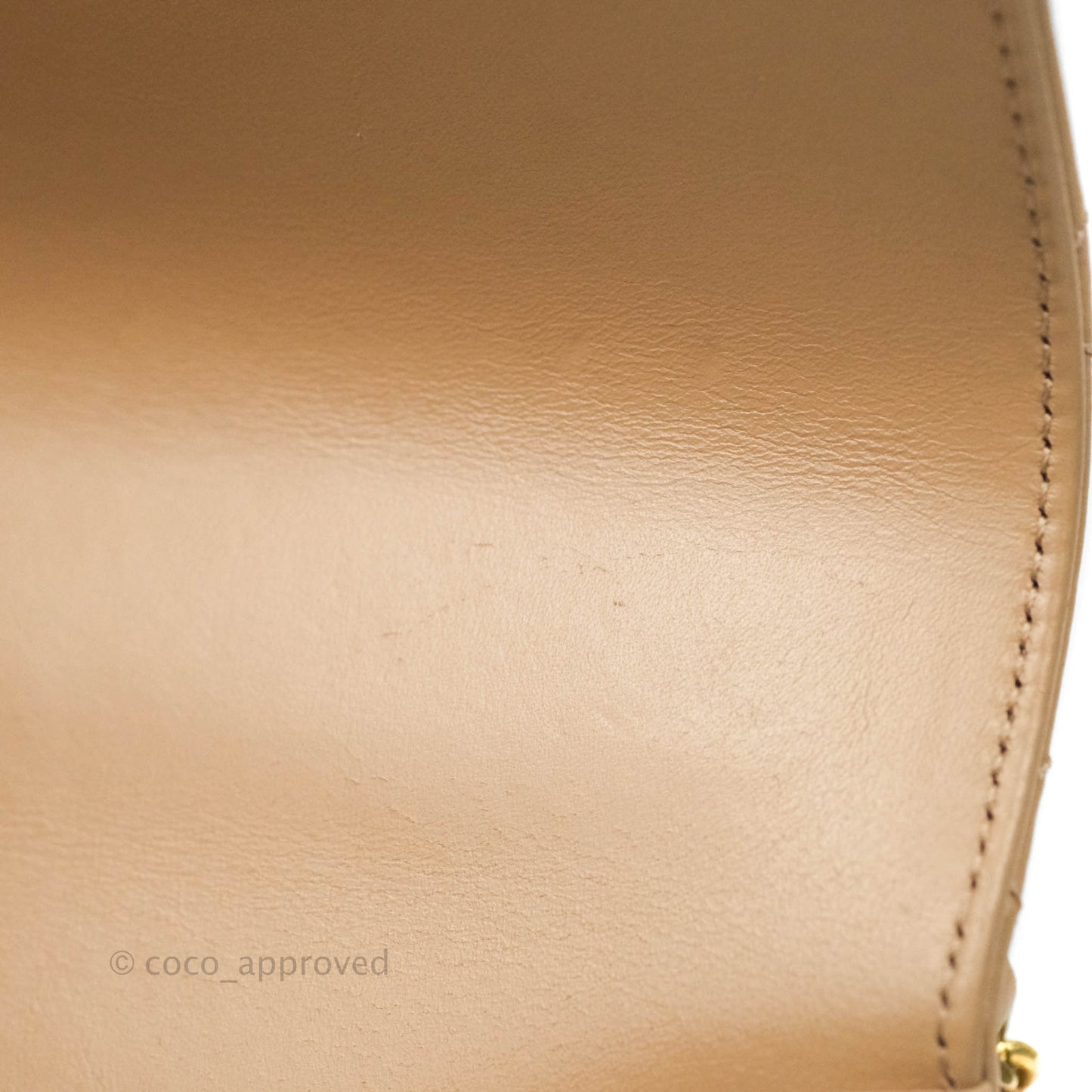 Chanel Quilted Mini Perfect Fit Adjustable Beige Calfskin Gold Hardware 21A