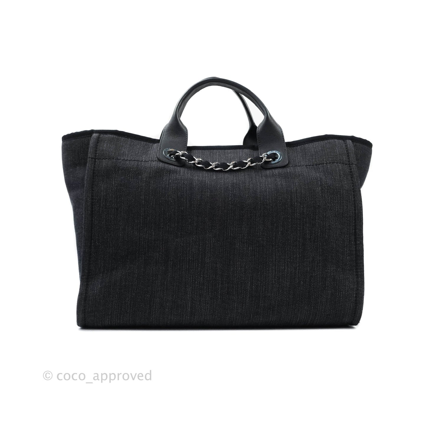 Chanel Canvas Large Deauville Tote Denim