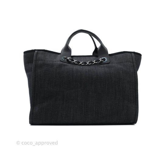 Chanel Canvas Large Deauville Tote Denim
