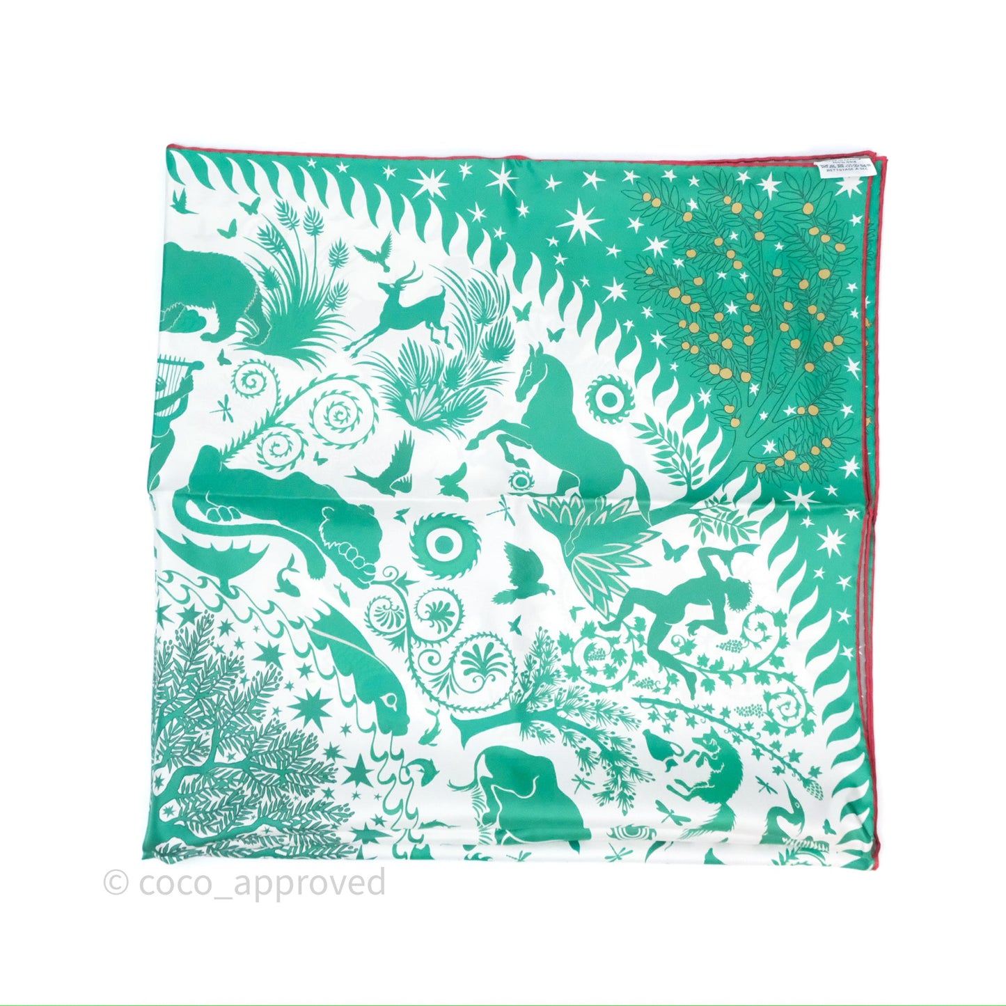 Hermès Sous Le Charme D'Orphee Double Face Scarf 90