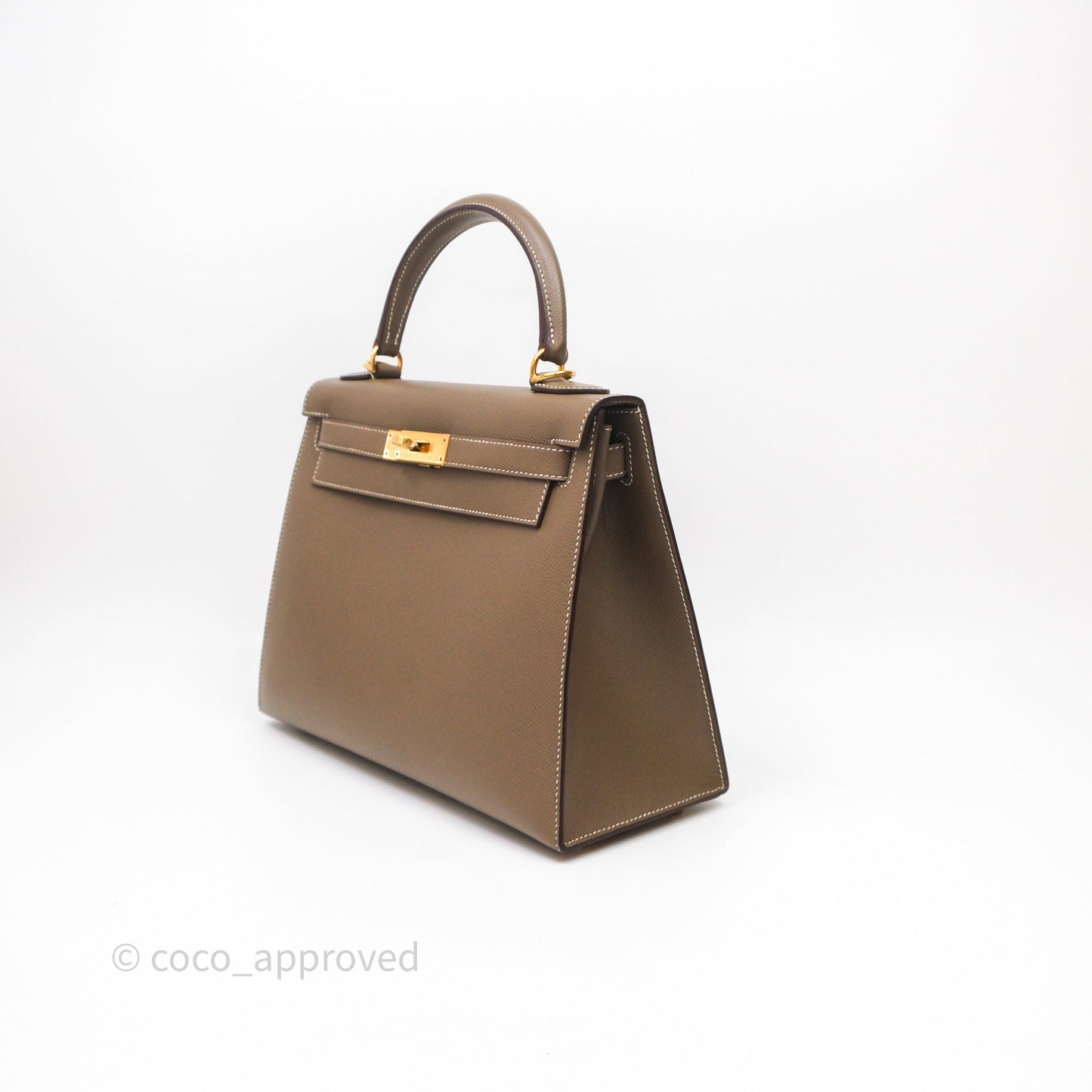 Hermès Kelly 28 Etoupe Epsom Gold Hardware