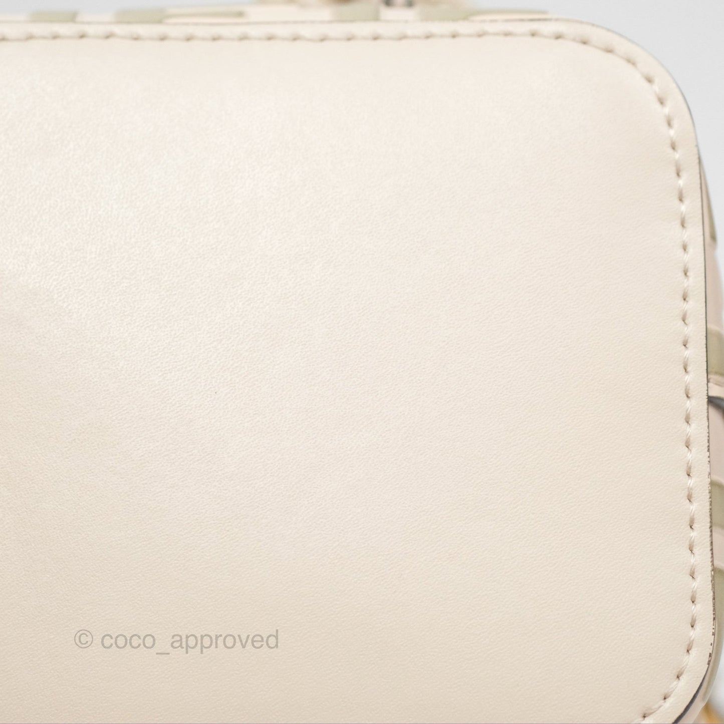 Fendi Mini Mon Tresor Bucket Bag FF Motif Beige