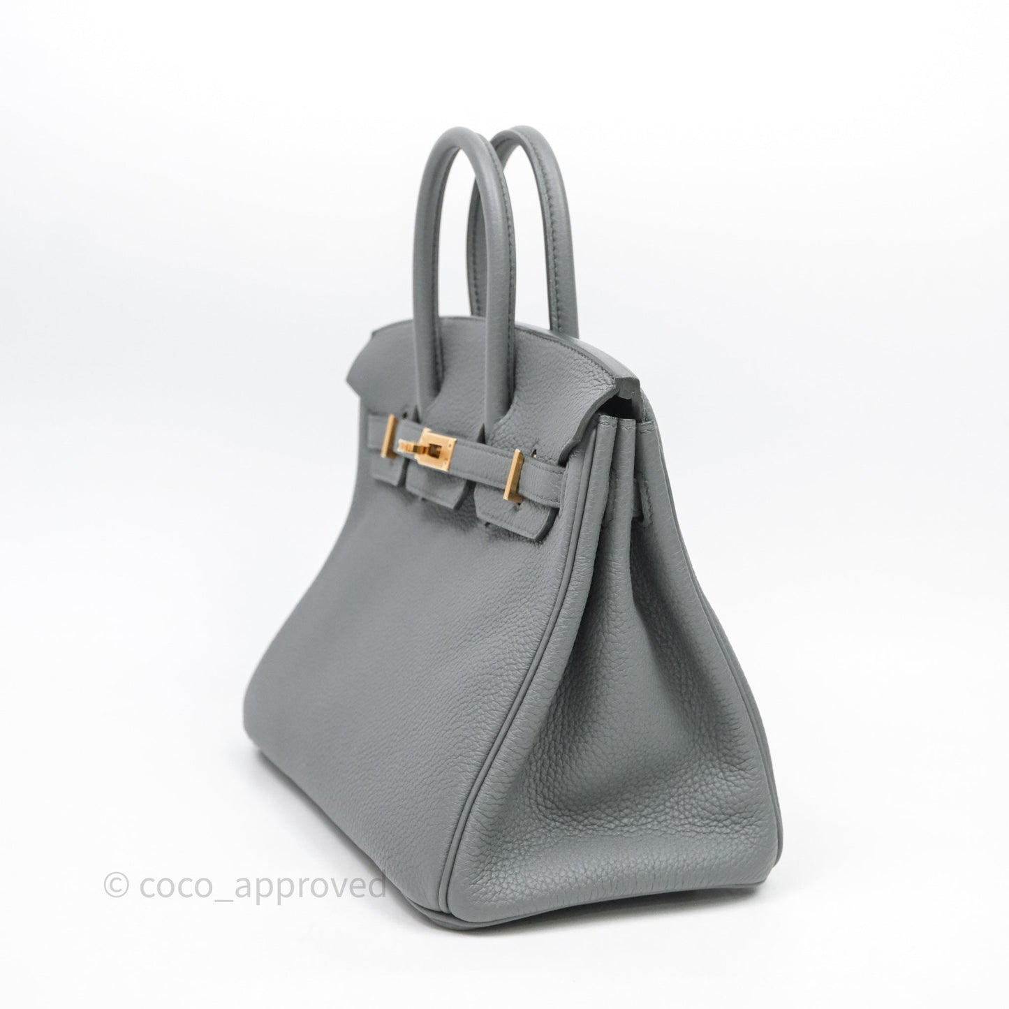 Hermes Birkin 25 Vert Amande Togo Gold Hardware