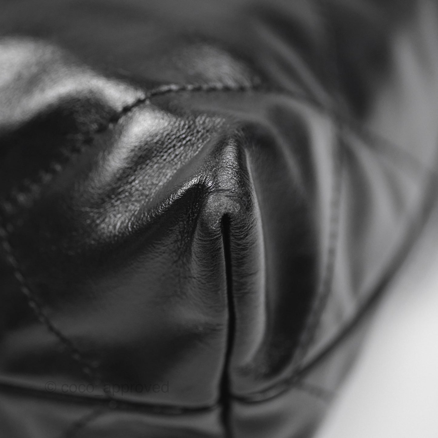 Chanel 22 Small Black Calfskin So Black Hardware