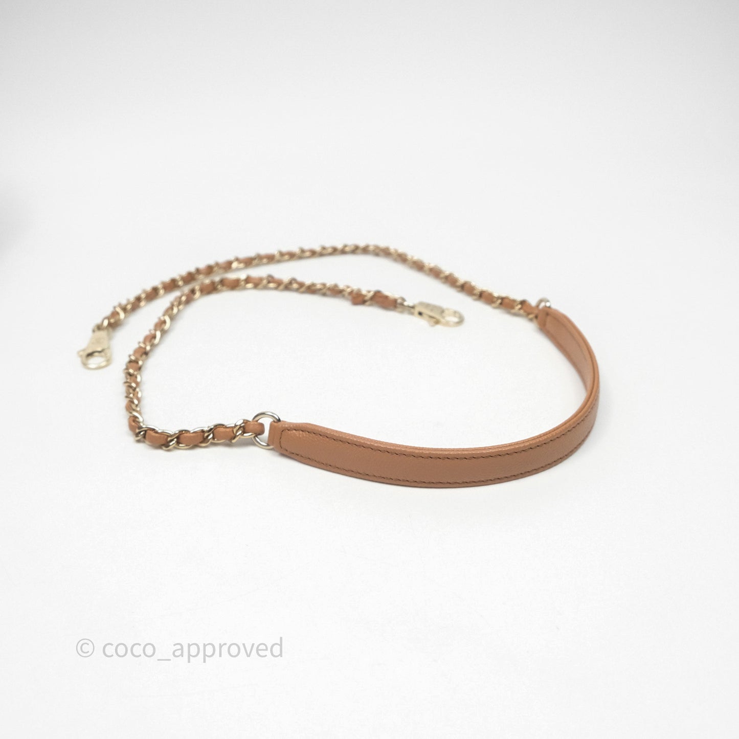 Chanel Small Coco Handle Dark Beige Caramel Caviar Gold Hardware