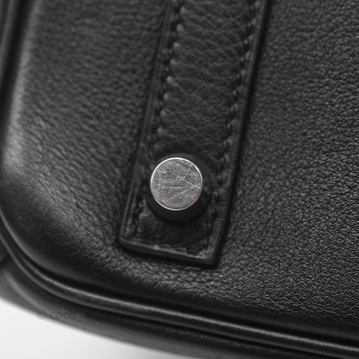 Hermès Birkin 30 Noir 89 Evergrain Palladium Hardware