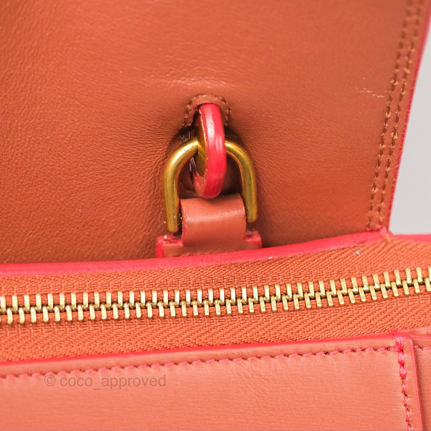 Celine Micro Belt Bag Terracotta Smooth Leather Gold Hardware