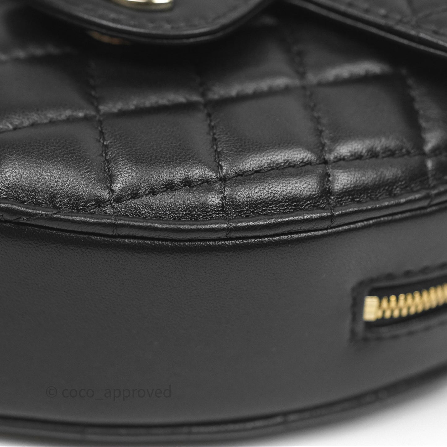 Chanel Large Heart Bag Black Lambskin Gold Hardware 22S